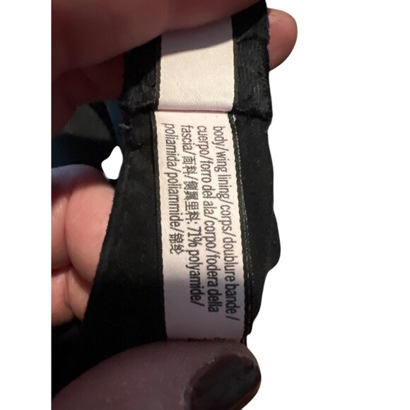 Victorias Secret Black Body By Victoria Lined Perfect Coverage Bra 32D - Picture 4 of 5